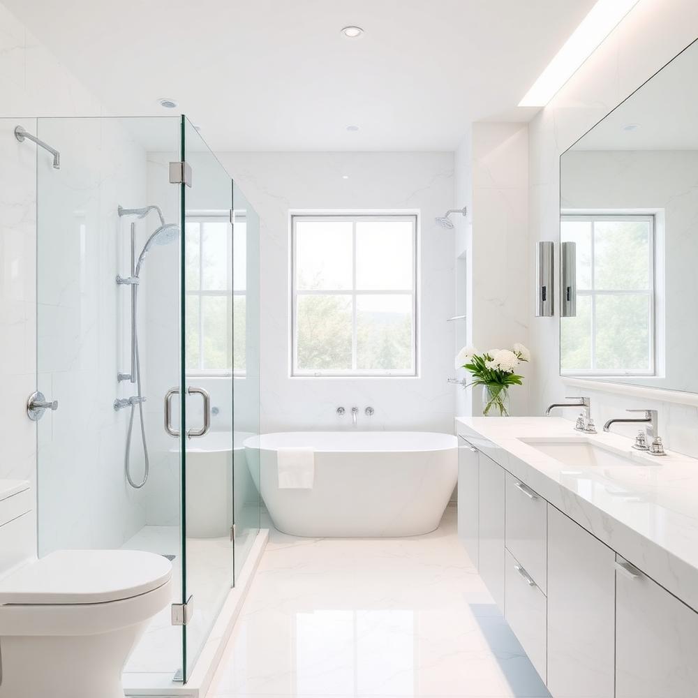 Sparkling clean bathroom