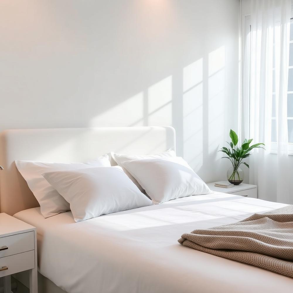Perfectly made bedroom